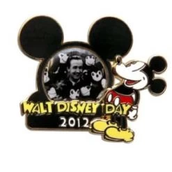 Walt Disney Day Pin - 2012 - Mickey And Walt