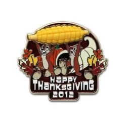 Disney Thanksgiving Pin - 2012 Thanksgiving Chip 'n Dale