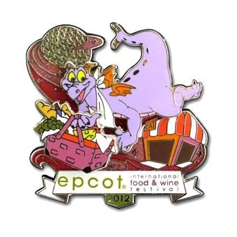 Disney Passholder Pin - Food & Wine Festival Pin 2012 - Figment