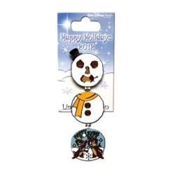 Happy Holidays Snowman Pin - 2012 Chip 'n Dale