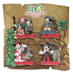 Disney Holidays Around The World Pin - 2012 Four Pin Set