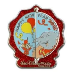 Disney New Year Pin - 2012 2013 - Dumbo & Timothy
