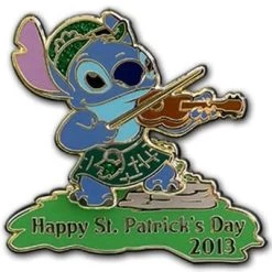 Disney St. Patrick's Day Pin - 2013 - Stitch