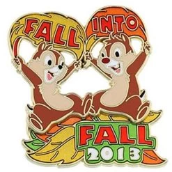 Disney First Day Of Autumn Pin - 2013 Fall Into Fall Chip N' Dale