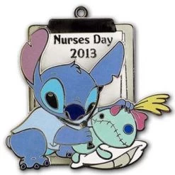 Disney Nurses Day Pin - 2013 Stitch