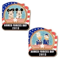 Disney Armed Forces Day Pin - 2013 - Mickey Minnie Donald Daisy
