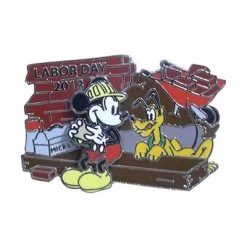 Disney Labor Day Pin - 2013 Mickey Mouse And Pluto