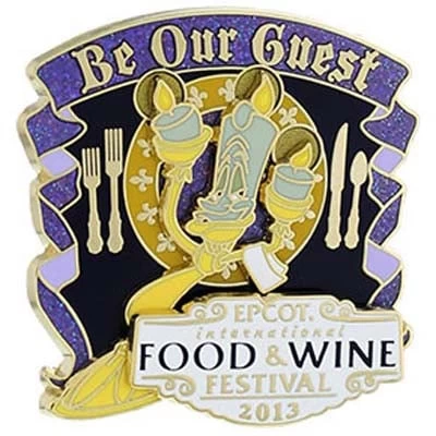 Disney Passholder Pin - Food & Wine Festival Pin 2013 - Lumiere