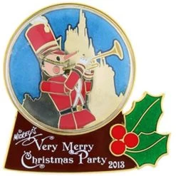 Disney Very Merry Christmas Party Pin - 2013 Toy Soldier Snowglobe