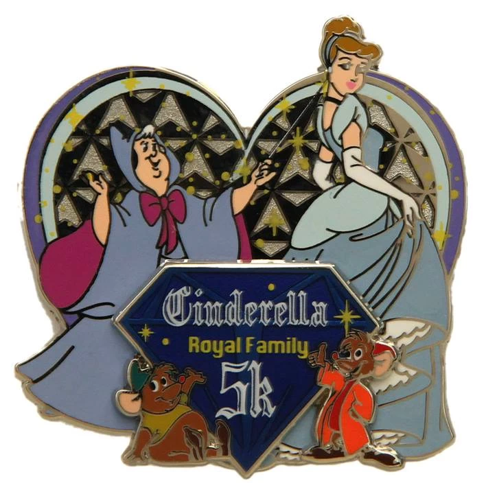 Disney Marathon Pin - 2014 Disney's Royal Family 5K Logo