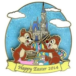 Disney Easter Pin - 2014 Happy Easter Chip N' Dale