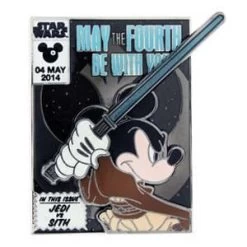 Disney Star Wars Pin - 2014 May The Fourth Be With You - Jedi Mickey