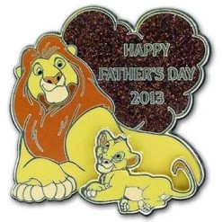 Disney Father's Day Pin - 2013 Simba And Mufasa