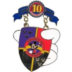 Disney Pin Trading 10th Anniversary Pin - Tribute - Knights