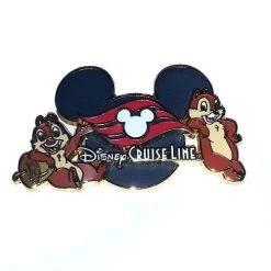 Disney Cruise Line Pin - Chip And Dale Logo