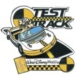 Disney E-Ticket Attractions Pin -Test Track Attraction - Goofy