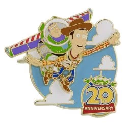 Disney Toy Story Pin - 20th Anniversary - Buzz And Woody
