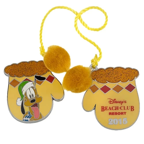 Disney Resort Holidays Pin - 2015 Beach Club Resort - Pluto