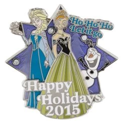 Disney Happy Holidays Pin - Happy Holidays 2015 Ho Ho Ho Let It Go