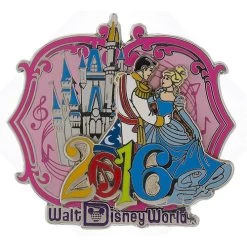 Disney Annual Pin - 2016 Music Magic Memories - Cinderella And Prince