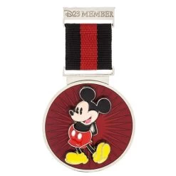 Disney D23 Pin - Mickey Ribbon - D23 Member
