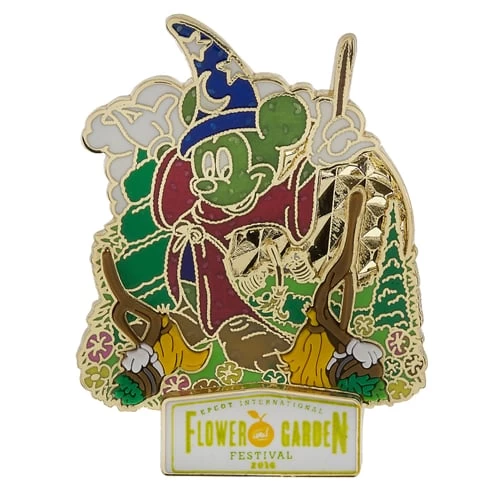 Disney Flower & Garden Festival Pin - 2016 Sorcerer Mickey Mouse
