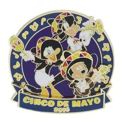 Disney Cinco De Mayo Pin - 2016 Mickey Donald And Goofy