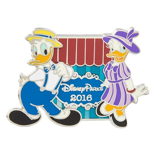 Disney Spring Pin - Spring 2016 Donald And Daisy Duck