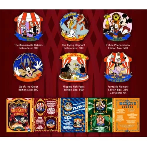 Disney Mickey's Circus Pin Set - Program Booklet