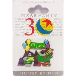 Disney Pixar Party Welcome Pin - Let's Party Monsters Inc.