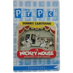 Disney Park Pack Pin - July 2015 - Sound Cartoon - Red Curtain Border