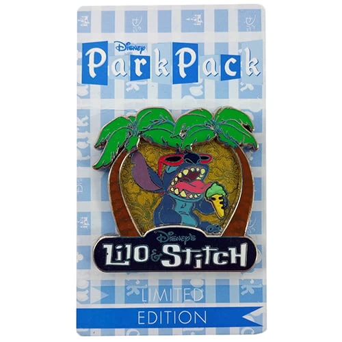 Disney Park Pack Pin - August 2015 - Stitch - Green Ice Cream