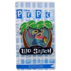 Disney Park Pack Pin - August 2015 - Stitch - Brown Ice Cream