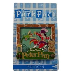 Disney Park Pack Pin - December 2015 - Peter Pan - Green Banner