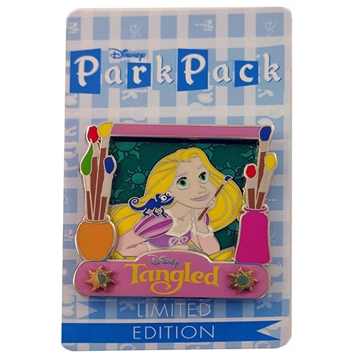 Disney Park Pack Pin - April 2016 - Tangled - Pink W/ Blue Pascal