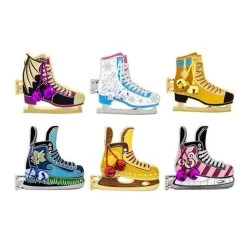 Disney Season's Greetings Pin Set - 2016 Skates Simba And Lady