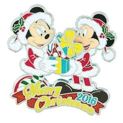 Disney Christmas Day Pin - Merry Christmas 2016 Mickey & Minnie Mouse