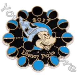 Disney Annual Pin - 2017 Logo - Sorcerer Mickey Mouse - Spinner