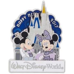 Disney New Year Pin - Happy New Year 2017 - Mickey Minnie