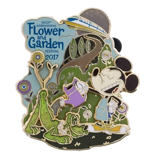 Disney Flower & Garden Festival Pin - 2017 Mickey Mouse Logo - Image 2