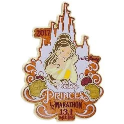 Disney Marathon Pin - 2017 Princess Half Marathon Logo With Belle