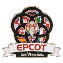 Disney Pin - Epcot Flags Banner