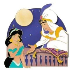 Disney Love Is An Adventure Pin - Love Is Trust - Aladdin And Jasmine