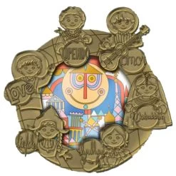 Disney Love Is An Adventure Pin - ''it's A Small World'' - Mini Jumbo