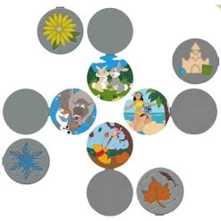 Disney 4 Pin Box Set - Love Is An Adventure - Love Is For All Seasons