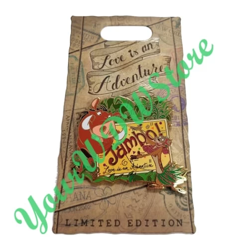 Disney Love Is An Adventure Pin - Welcome Pin - Timone And Pumbaa - Image 2