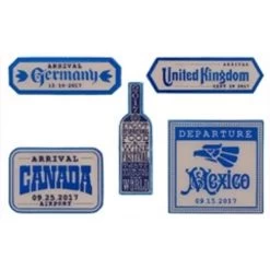 Disney Food & Wine Festival Passholder Five Pin Set - Countries Stamps
