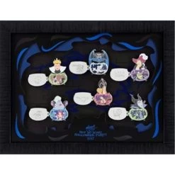Disney Framed Pin Set - 2017 Mickey's Halloween Party - 6 Pin Set
