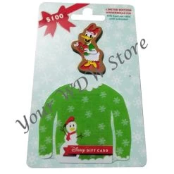 Disney Gift Card And Pin Combo - 2017 Holiday Series - Daisy Duck