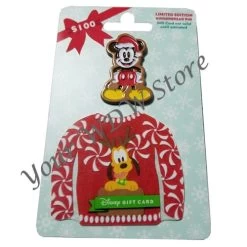 Disney Gift Card And Pin Combo - 2017 Holiday Series - Mickey Mouse